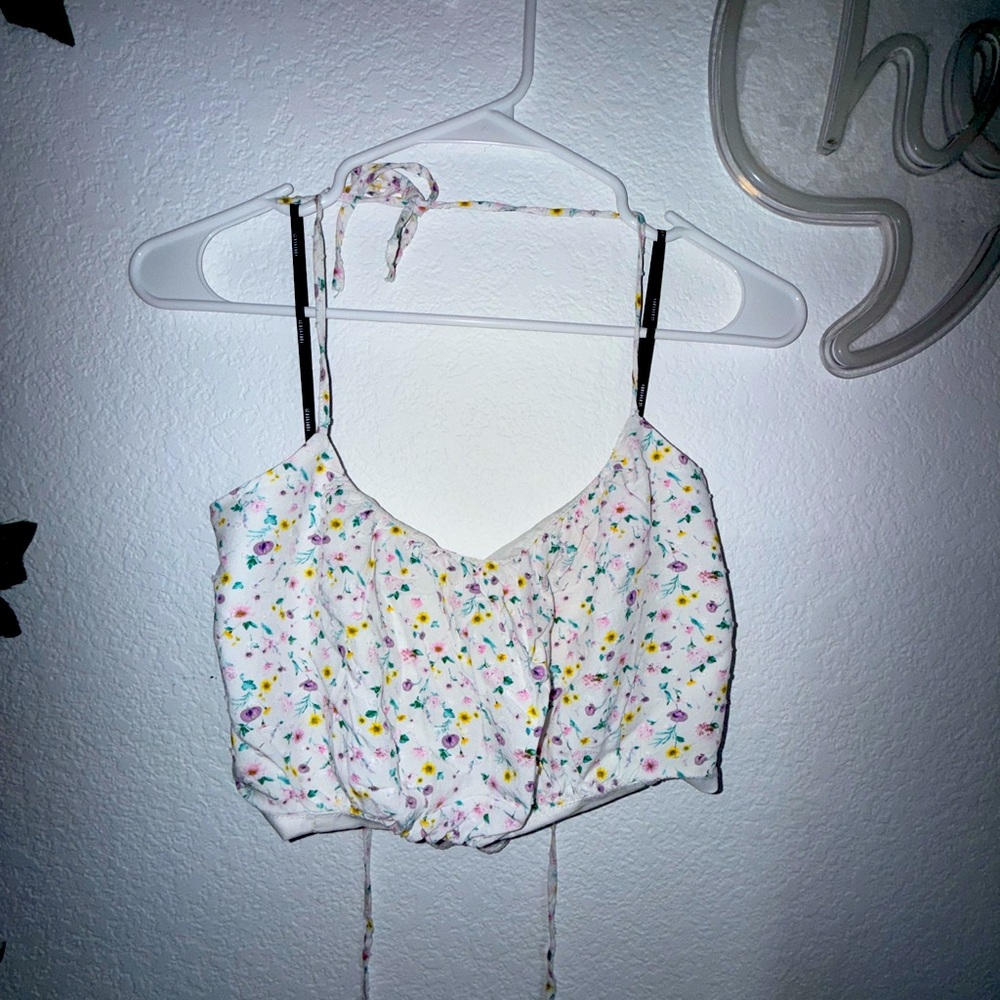Forever 21 Floral Crop Top – Size L